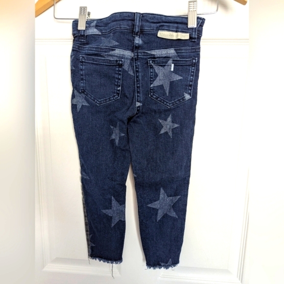 Stella McCartney Kids Skinny Star Jeans Grey Denim In Front/Blue Jean In Back - Picture 6 of 14